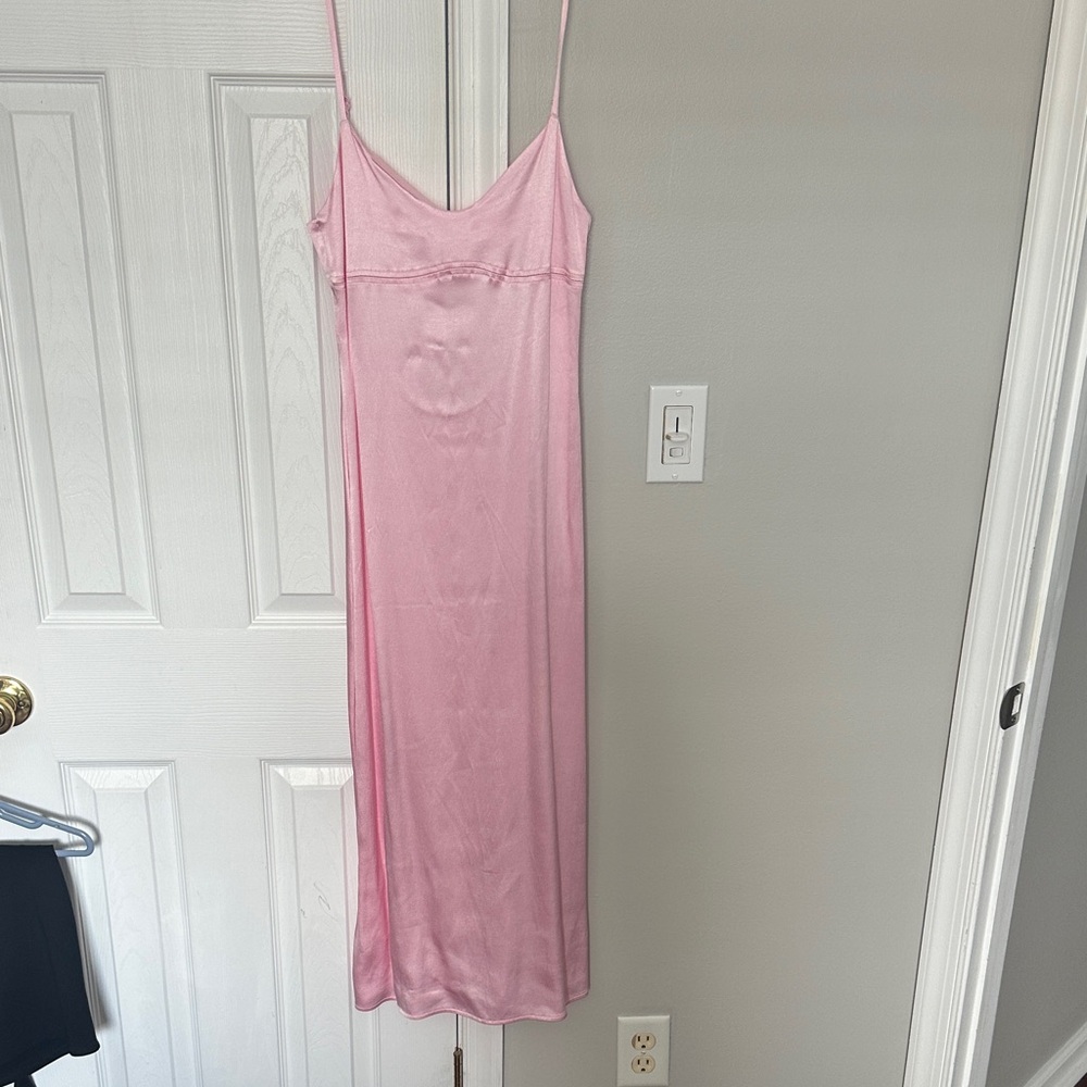 Elegant Pink Slip Dress